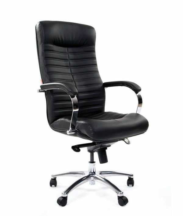 Кресло руководителя CHAIRMAN 480 кожа черная 