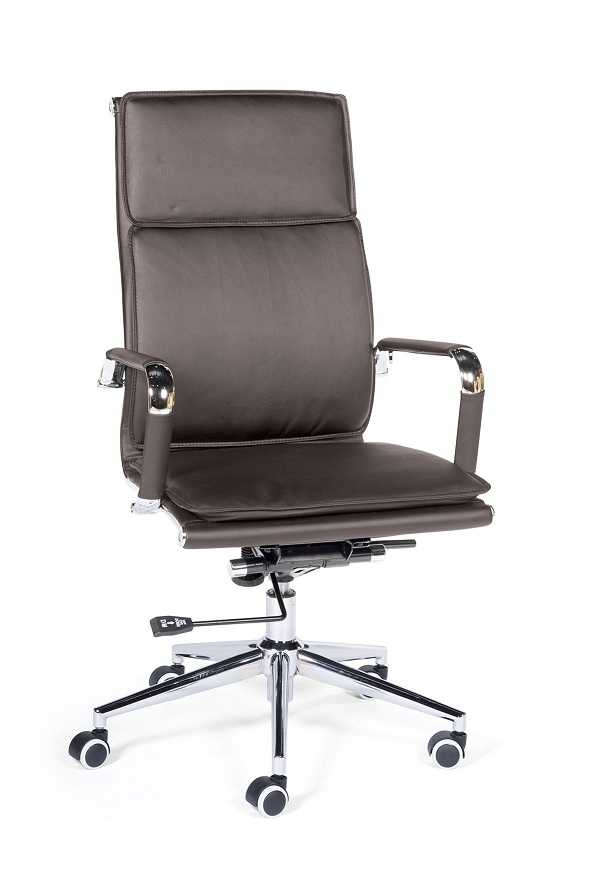 Кресло для руководителя Харман H-101-322  коричневая экокожа 