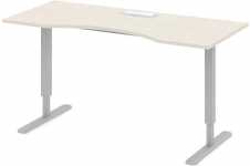 Стол офисный рабочий 180x80x70 дуб альпийский