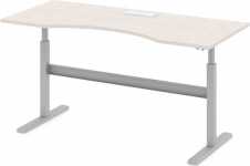 Стол офисный рабочий 180x80x77.5 дуб альпийский