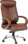Кресло руководителя CH 420  натуральная коричневая кожа 