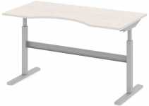 Стол офисный рабочий 160x80x77.5 дуб альпийский