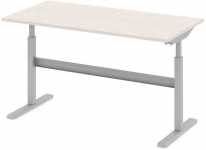 Стол офисный рабочий 160x80x77.5 дуб альпийский