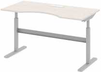 Стол офисный рабочий 160x80x77.5 дуб альпийский