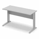 Стол офисный рабочий 140x59.6x74.5 серый шагрень