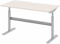Стол офисный рабочий 160x80x77.5 дуб альпийский