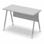 Стол офисный рабочий 120x59.6x75 серый шагрень