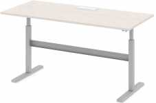 Стол офисный рабочий 180x80x77.5 дуб альпийский