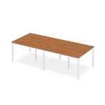 Станция рабочая офисная 280x120.8x75 итальянский орех + белый
