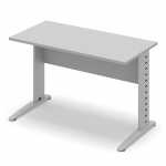 Стол офисный рабочий 120x59.6x74.5 серый шагрень