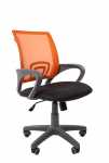 Кресло оператора Chairman  696 серый пластик TW-12/TW-66  оранжевый 