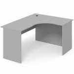 Стол эргономичный 150x120x74.6 серый шагрень